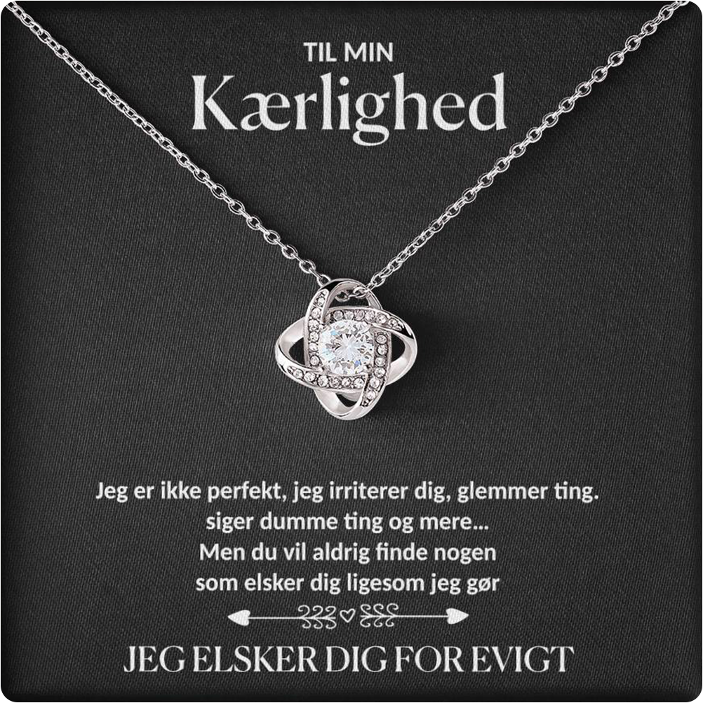 Til min Kærlighed - Forever rose halskæde