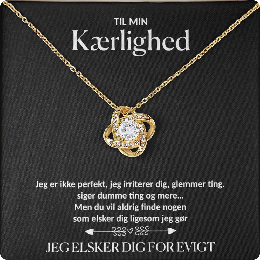 Til min Kærlighed - Forever rose halskæde - Guld