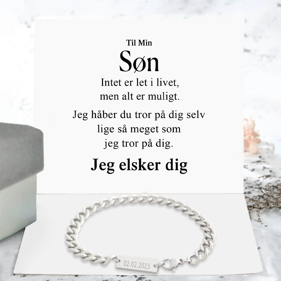 Familiearmbånd - til min Søn eller Datter