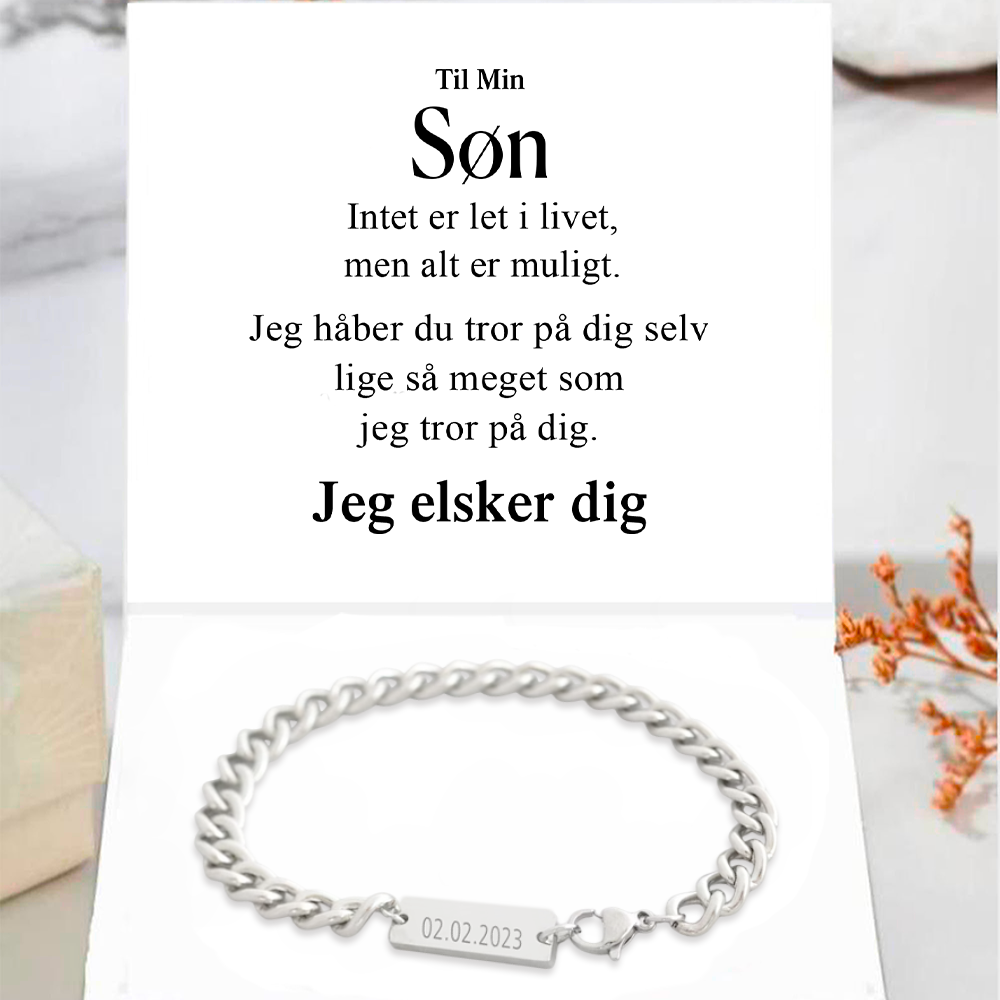 Familiearmbånd - til min Søn eller Datter