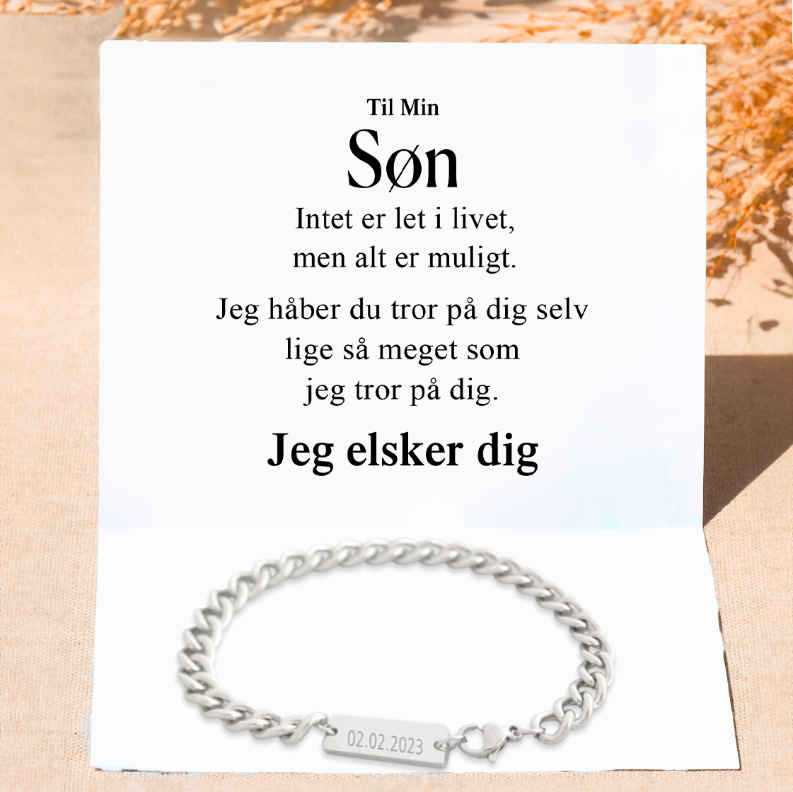 Familiearmbånd - til min Søn eller Datter