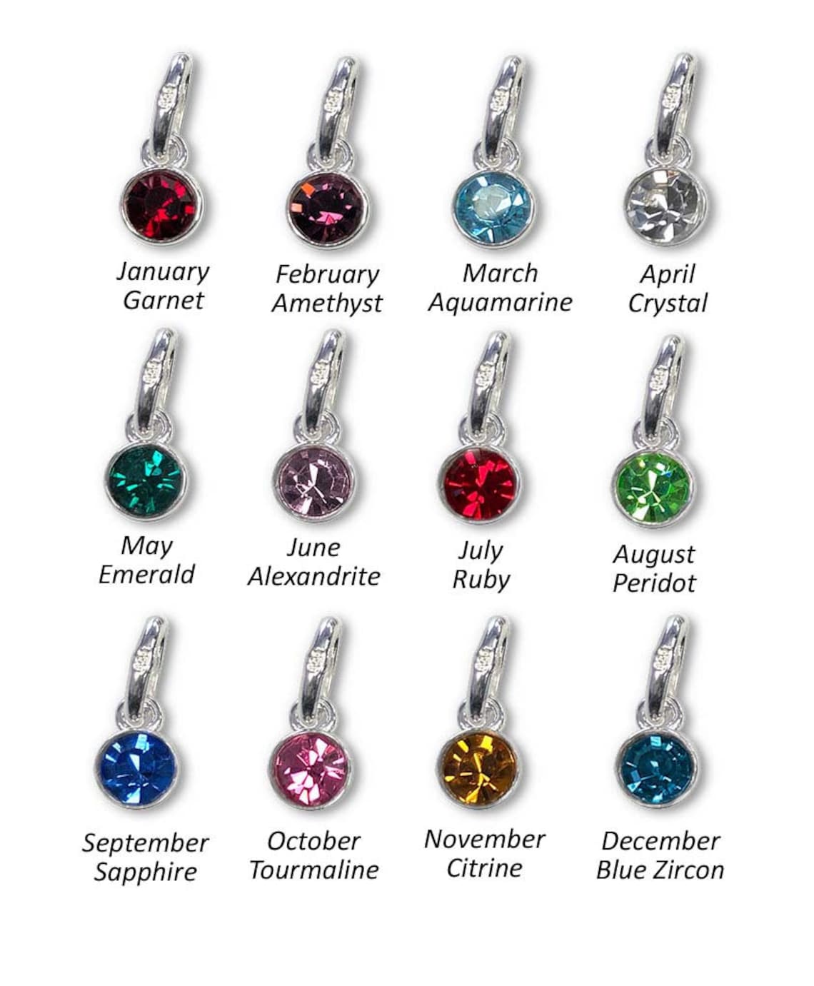 Speciel datter Infinity Heart Birthstone halskæde